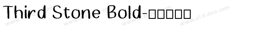 Third Stone Bold字体转换